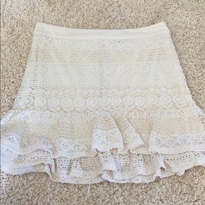 off white lace skirt Small miss avenue